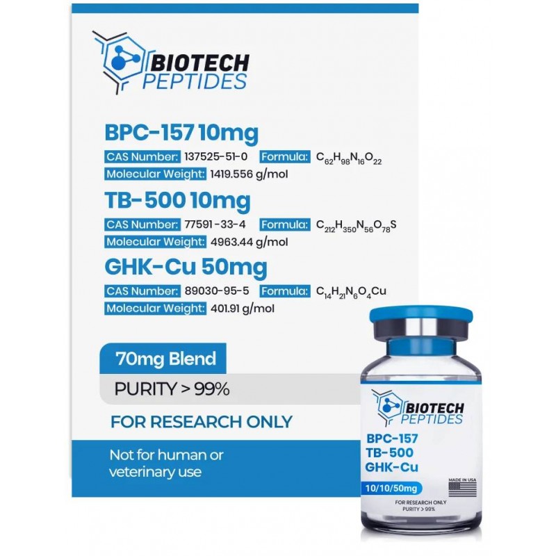 BPC-157 & TB-500 & GHK-Cu Blend (70mg) BPC-157 & TB-500 & GHK-Cu Blend (70mg)